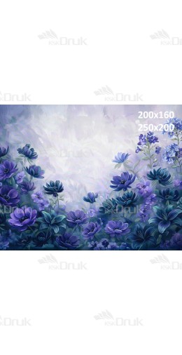 Tło fotograficzne „Fioletowy ogród kwiatowy w stylu artystycznym” | 4088